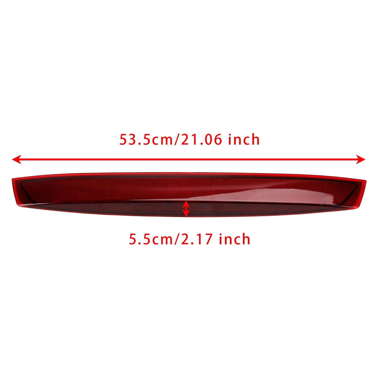 Terza luce di stop per Mercedes Vito (W447) modelli 2014-2020 con portellone posteriore, colore rosso.