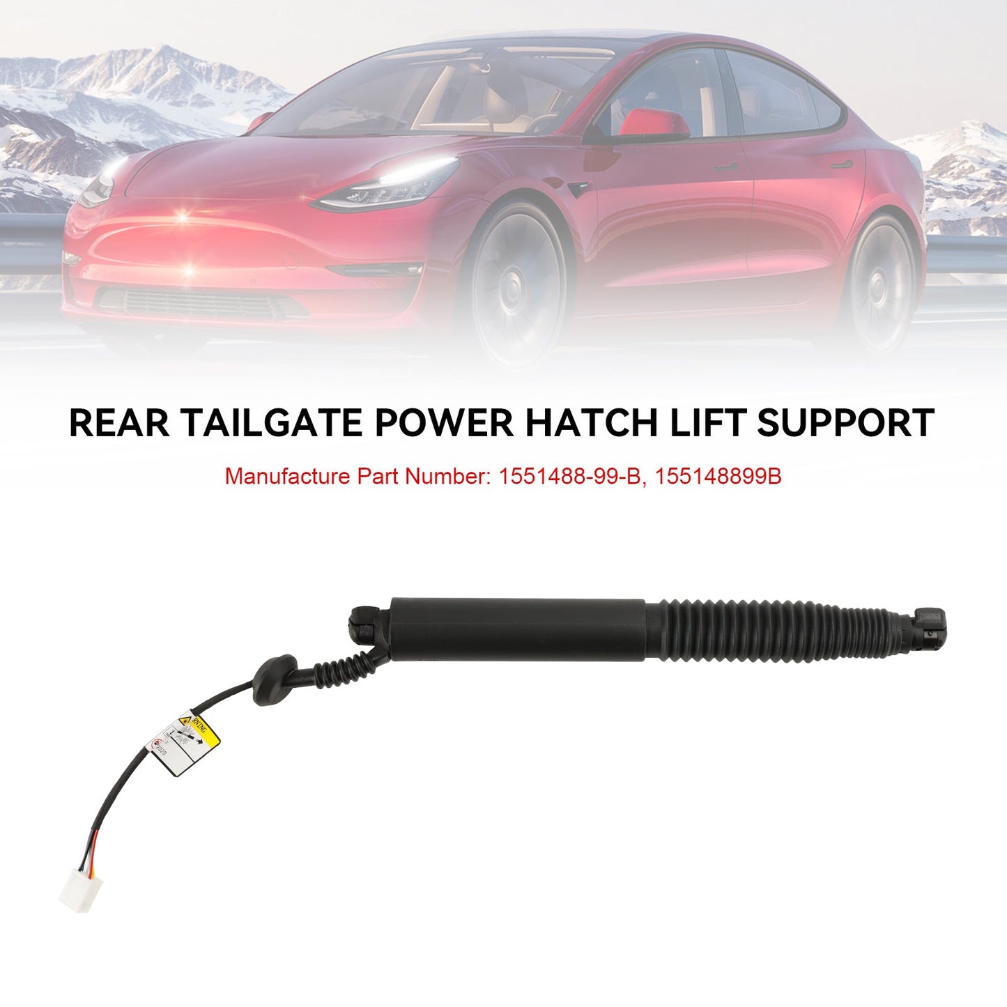 Supporto di sollevamento elettrico per portellone posteriore elettrico lato sinistro Tesla Model 3 2021-2023 Struthz