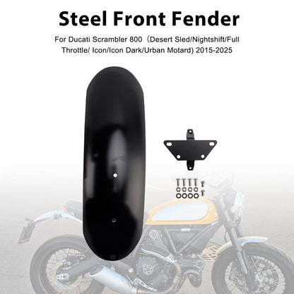 Parafango anteriore in acciaio per Ducati Scrambler 1100 (PRO/Sport/Spezial/Dark PRO/Sport PRO) 2018-2025