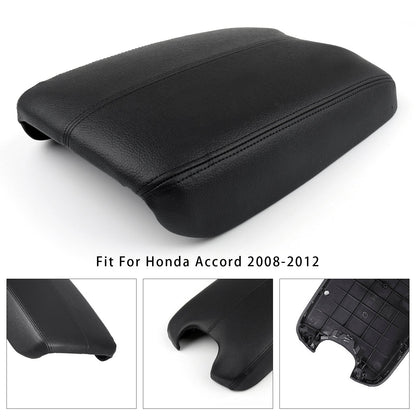 Coperchio della console centrale del bracciolo in pelle nera per Honda Accord 2008-2012