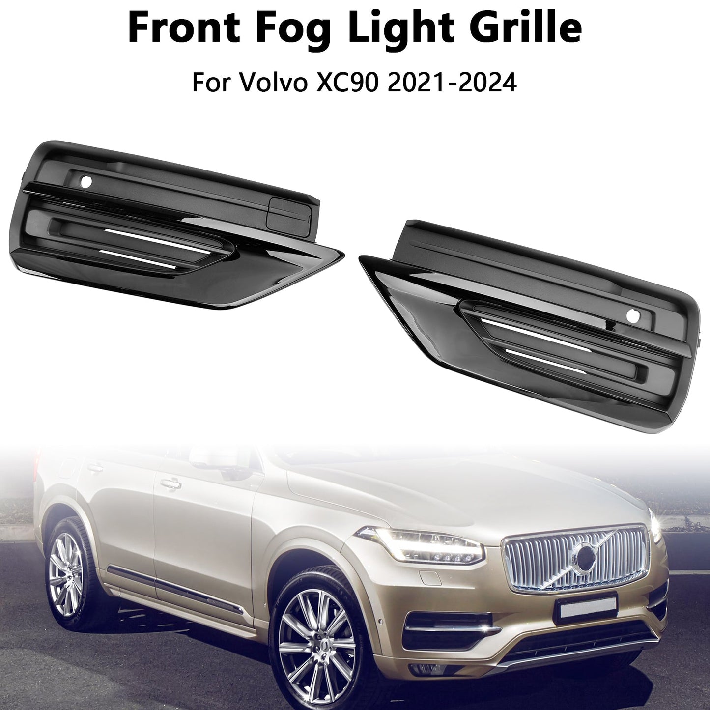 Griglia fendinebbia paraurti anteriore Volvo XC90 2021-2024 2 pezzi Griglia fendinebbia