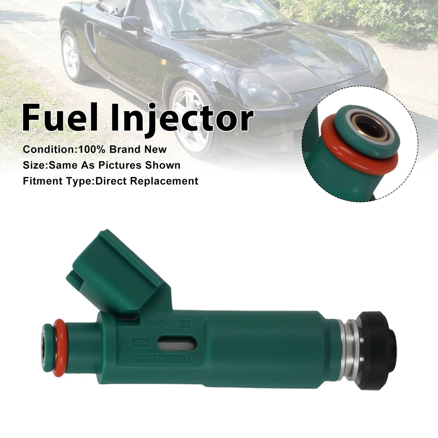 1 iniettore di carburante per Toyota Celica 2000-05 e Corolla 2000-2004, codice 23250-22040.