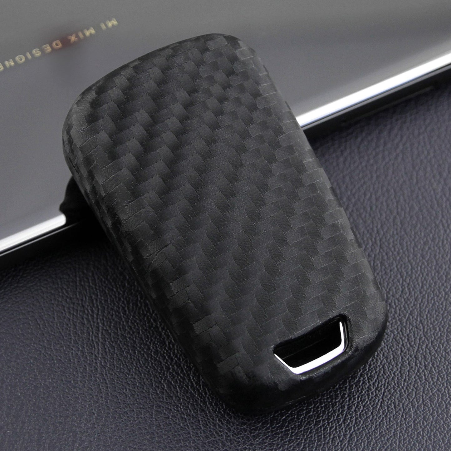Custodia in similpelle e silicone per chiave auto con fibbia per Chevrolet