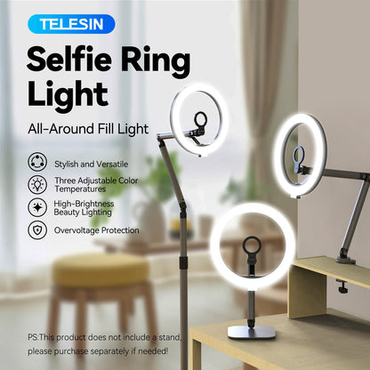 Supporto per trasmissione video in diretta mobile Anello di riempimento Luce Bellezza Luce di riempimento da tavolo