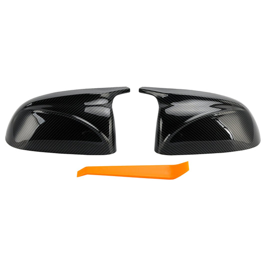 Copri specchietti retrovisori esterni in fibra di carbonio lucida per BMW x3/x4/ix3 2018-2022, 2 pezzi