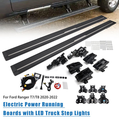 Pedane elettriche con luci LED per gradini per camion Ford Ranger T7/T8 2020