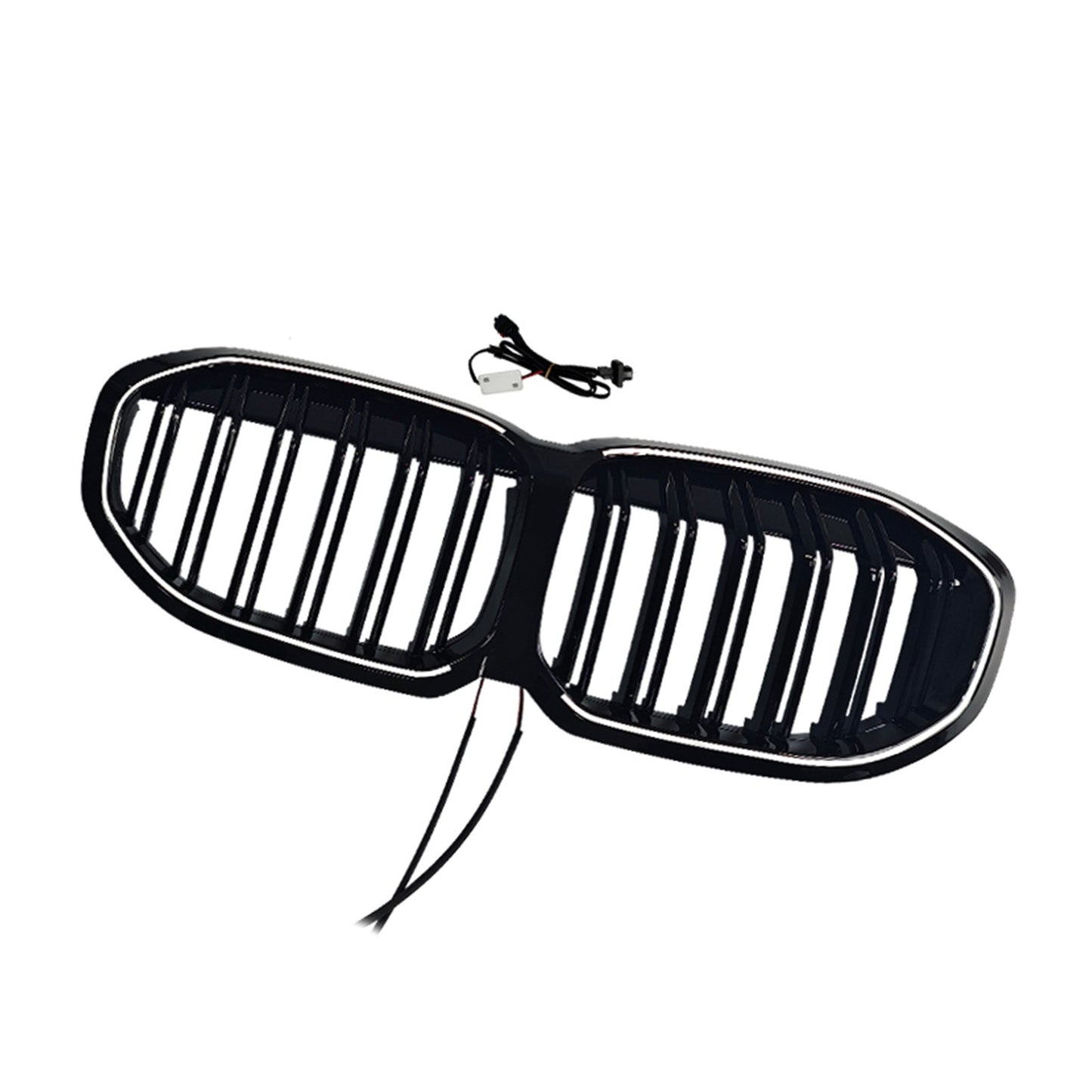 Griglia anteriore a doppio rene nera lucida per BMW Serie 1 F40 2019-2024.