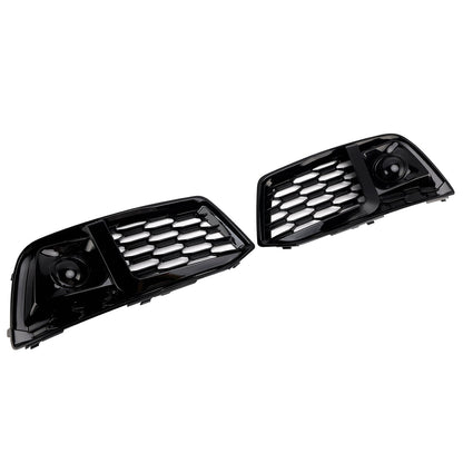 2018-2022 Adatto ad Audi Q5 2PCS Copertura paraurti anteriore Griglia Griglia Inserto cornice con ACC