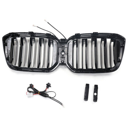 Griglia a doppio rene per paraurti nero lucido BMW X3 G01 X4 G02 2022-2025