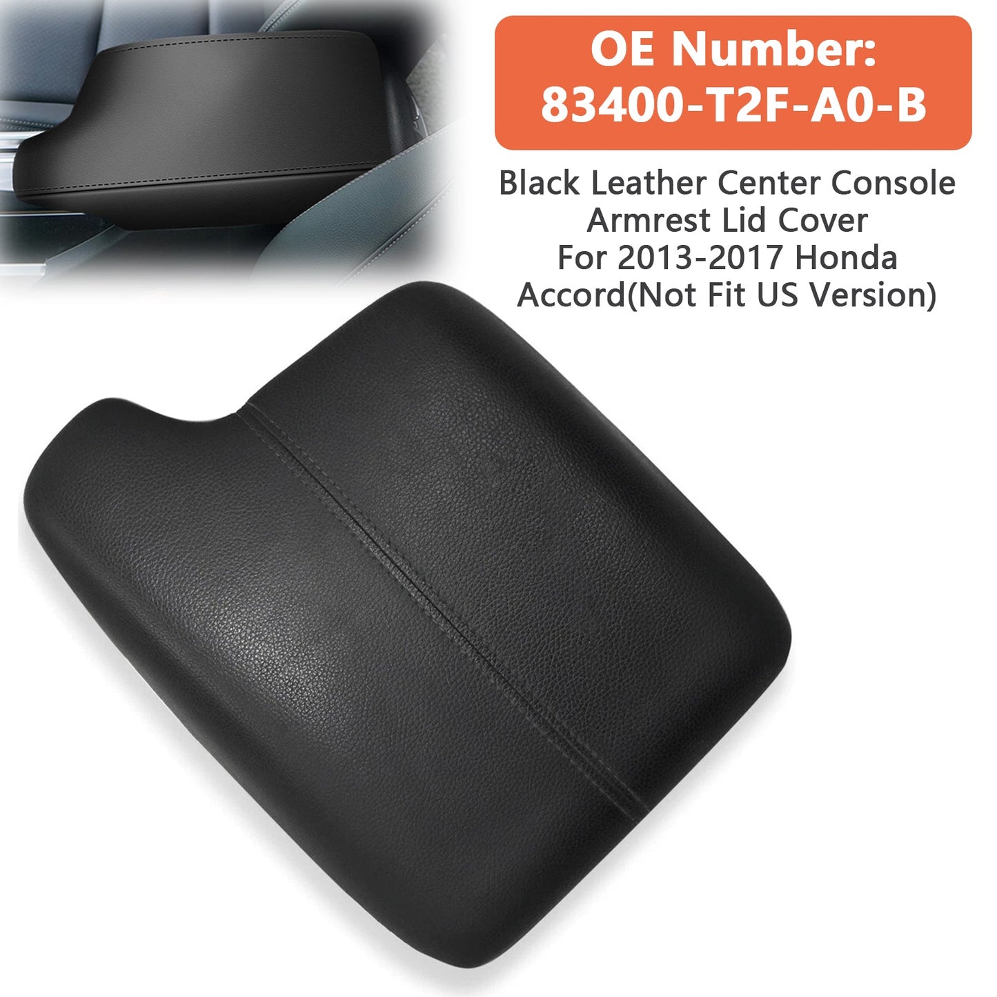 Coperchio del bracciolo della console centrale Honda Accord 2013-2017 83400-T2F-A0-B