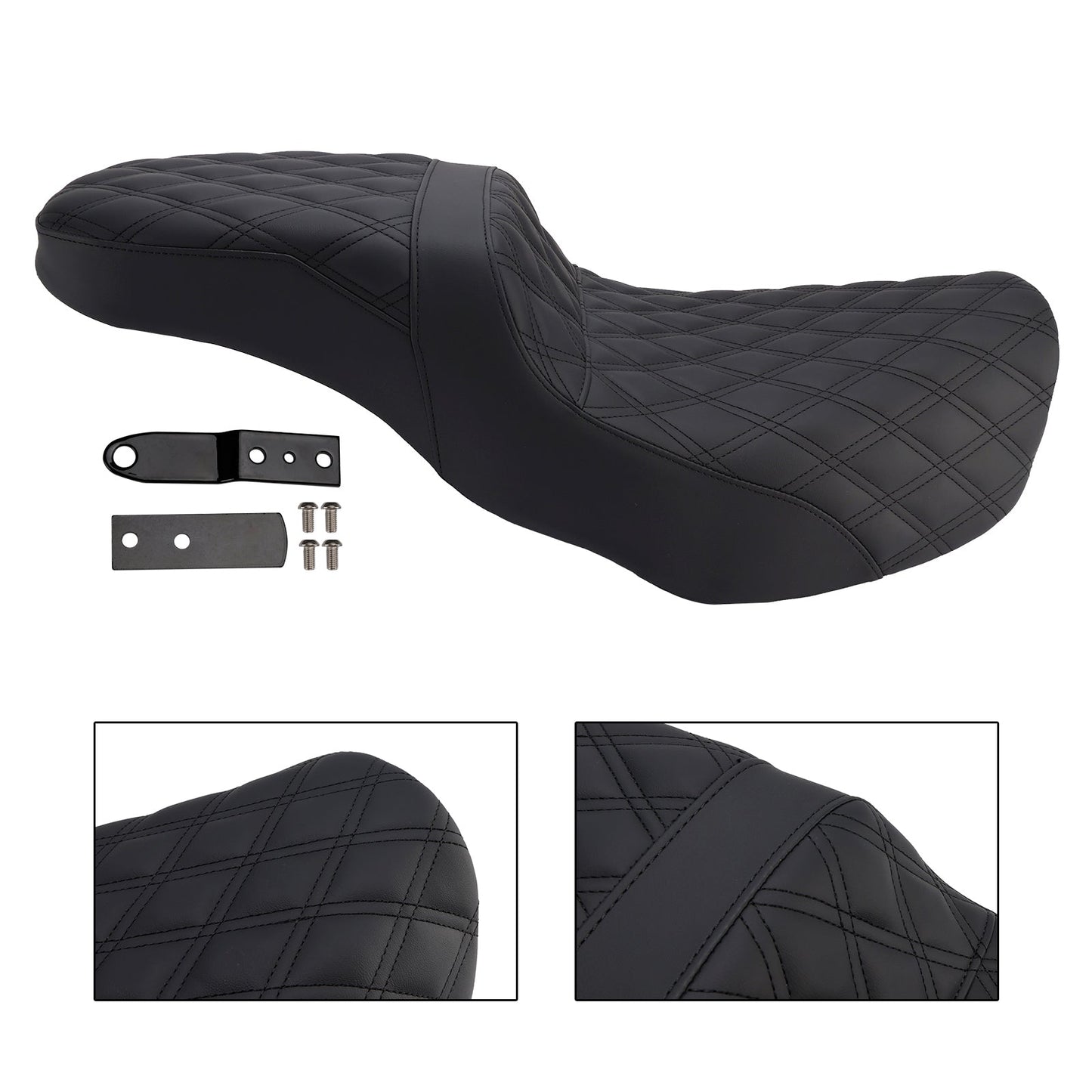 Cuscino anteriore posteriore per sedile passeggero, adatto per Dyna Fxd 2006-2017 Fld Fat Boy