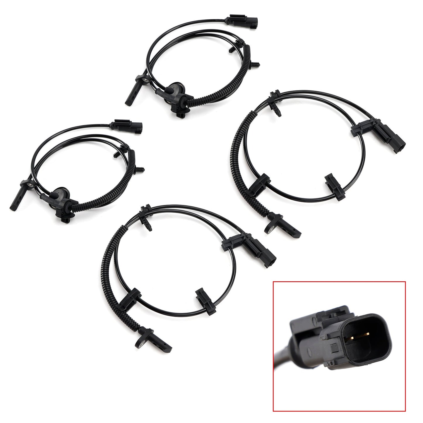4 sensori di velocità ruota ABS anteriori e posteriori per Chevy Traverse 3.6L 2009-2017