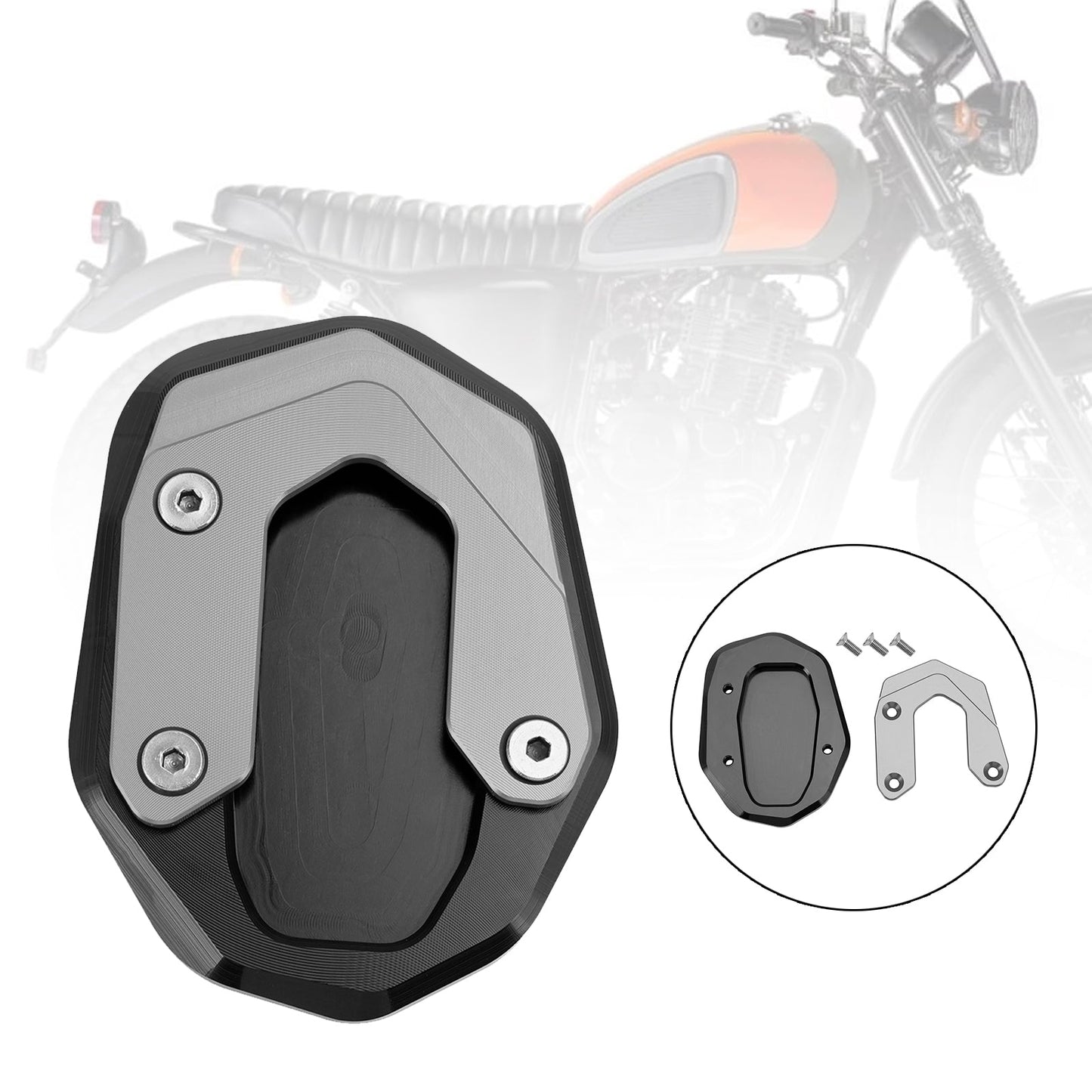 Piastra allargata per cavalletto adatta per Ducati Scrambler 400/800/1100 2015-2020