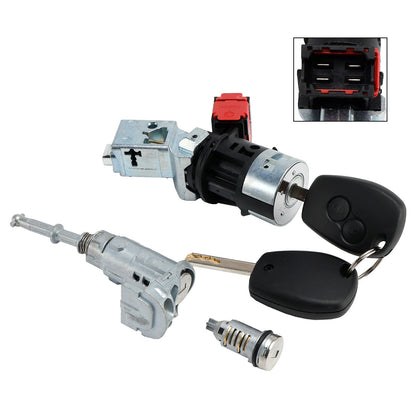 Cilindro di blocco accensione con 2 chiavi 806012544R per Renault Kangoo II Master III