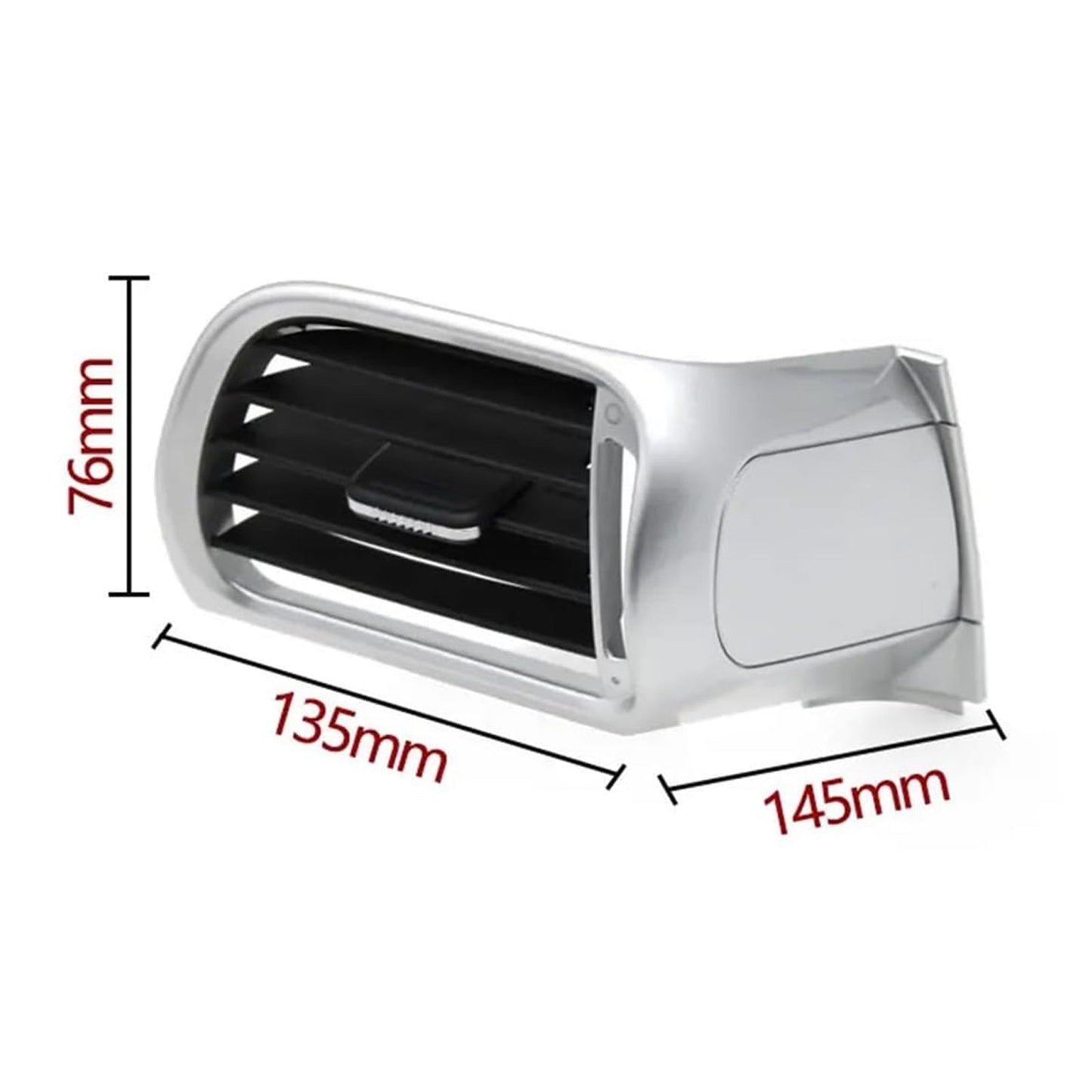 Copertura della presa d'aria anteriore destra per aria condizionata, colore argento, per Porsche 911 Carrera Targa 997 2004-2012