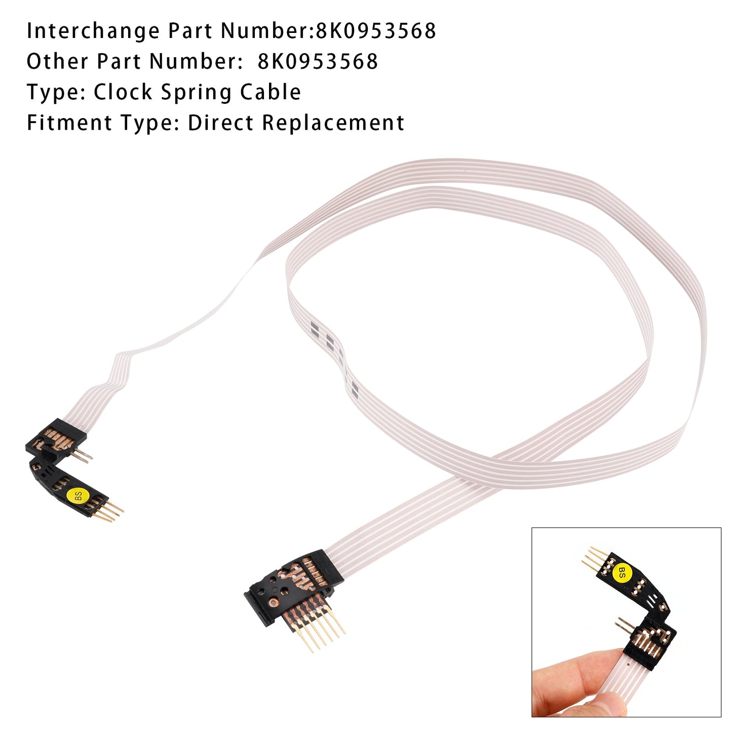 Cavo piatto FFC airbag Audi A4 Allroad (8KH, B8) 2009.04-2016.05, molla di ritorno 8K0953568A BCDEFGHMJKLMNPQ
