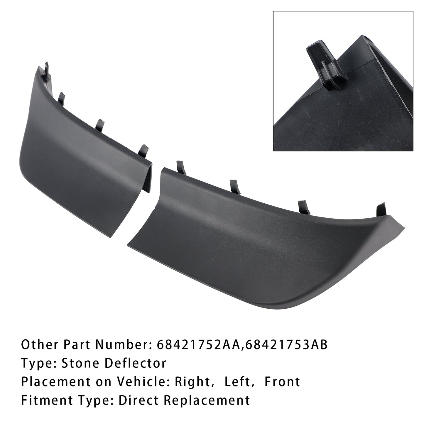 Paraurti anteriore sinistro e destro Jeep Grand Cherokee 2021-2024 68421752AA 68421753A 68421753AB