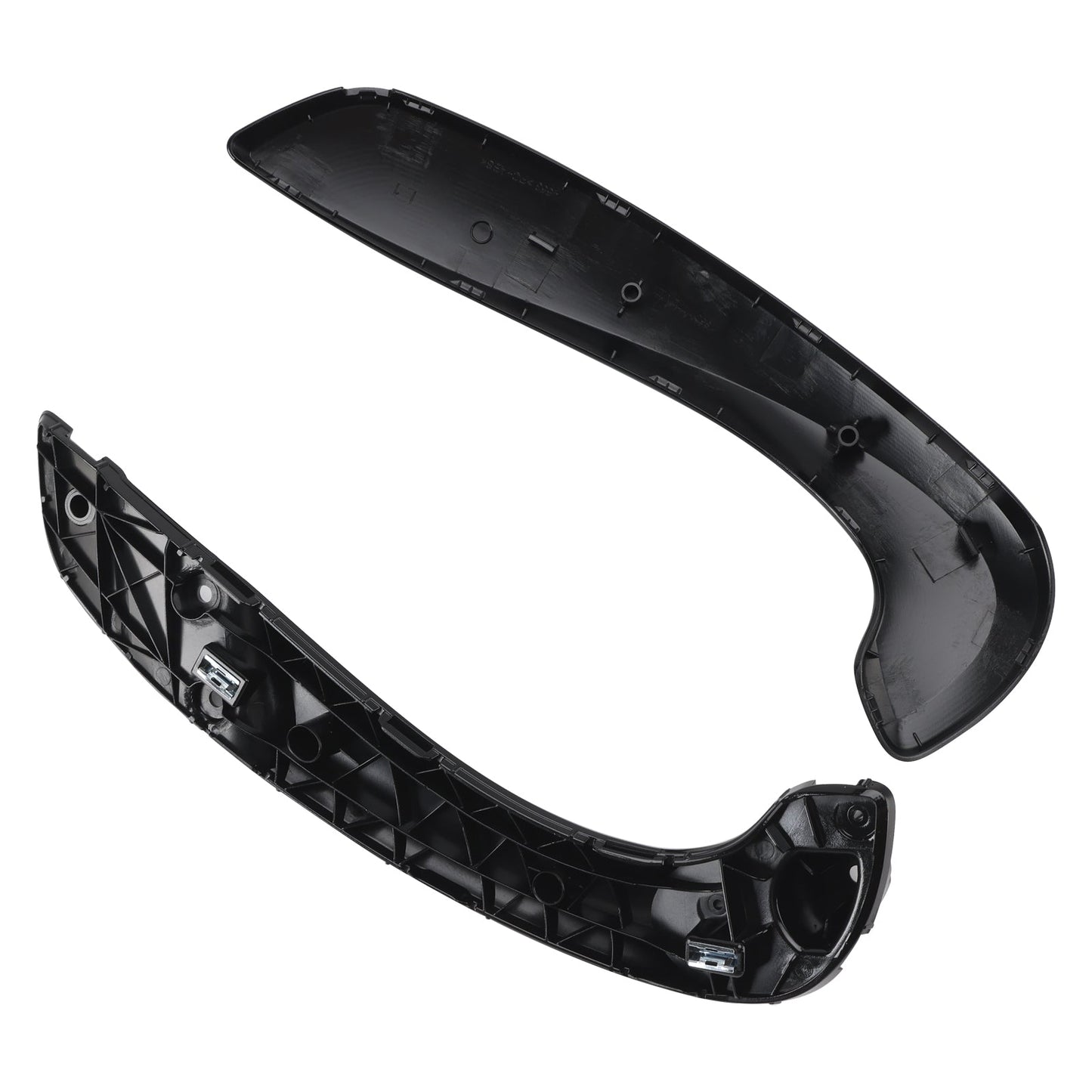 Maniglia interna porta anteriore sinistra base + set di copertura nero per Renault Megane MK3 Fluence