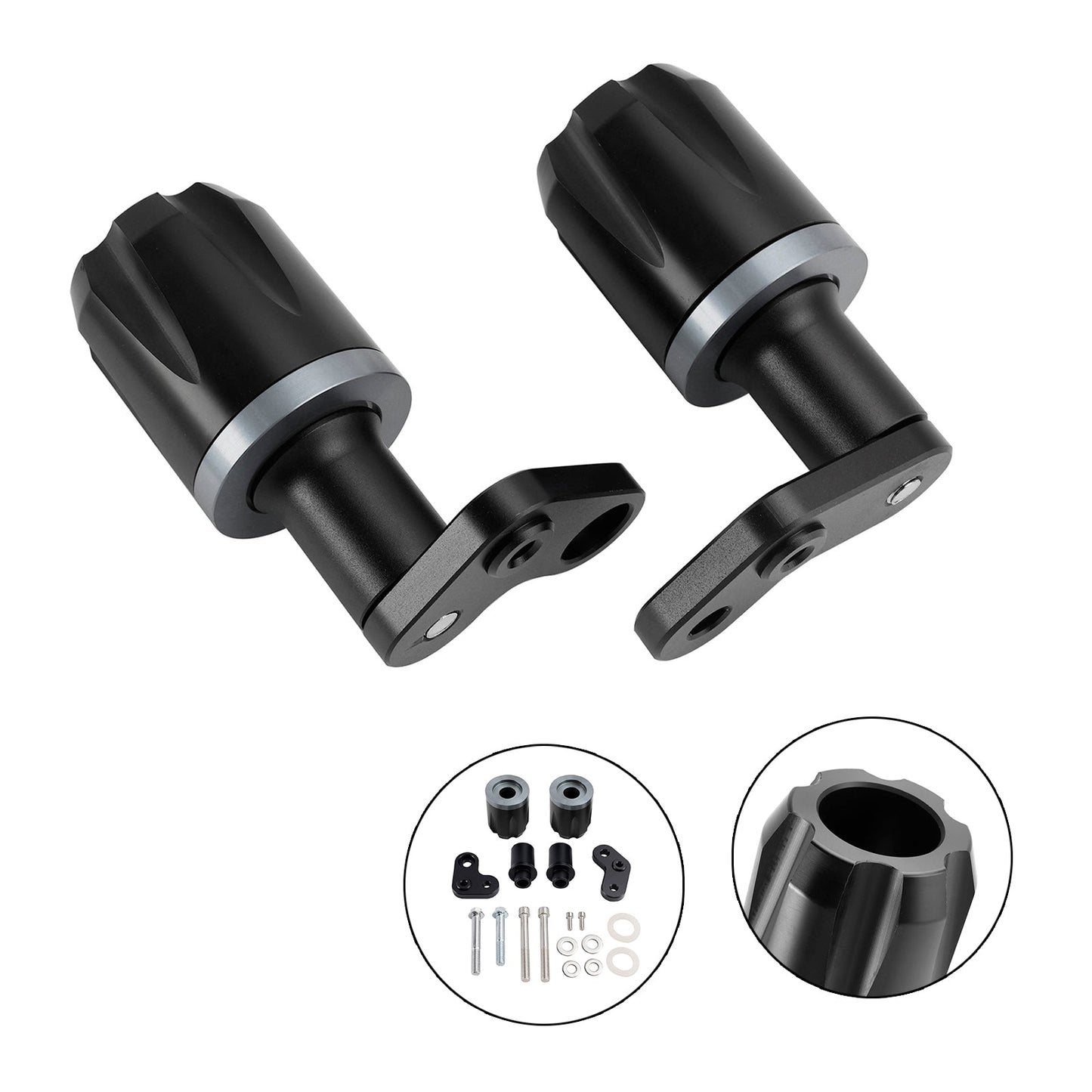 Protezione telaio antiurto CNC Kawasaki Zx-6R Zx 6R 2024-2025 Nero Nero
