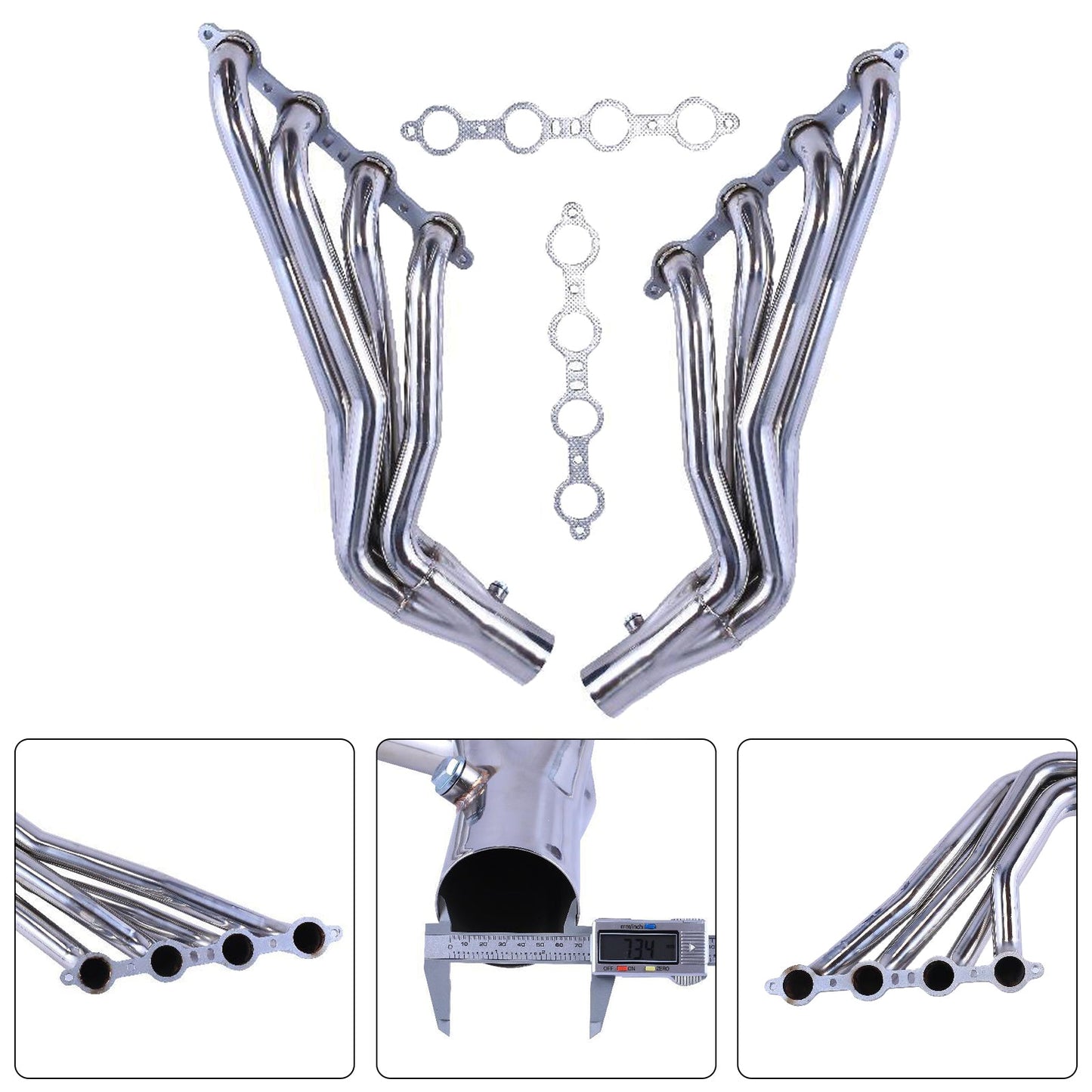 Collettore di scarico LS2 LS3 adatto per Chevy C10 LS LS1 LS6 tubo lungo 1-7/8