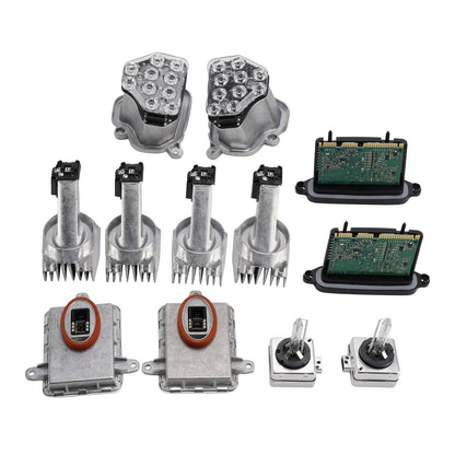 2011-2013 BMW 535i xDrive 12 pezzi modulo di alimentazione sinistro + destro fari a LED AHL 63117316217 130732946100