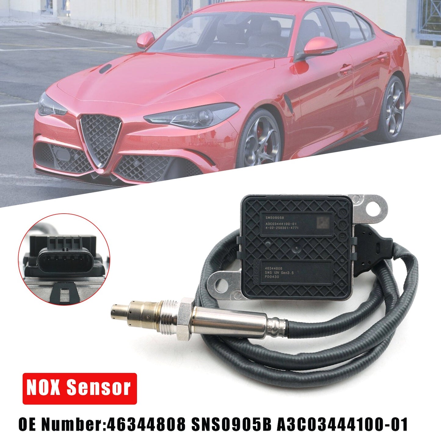 46344808 Sensore NOX per Alfa Romeo Stelvio 2.2D 2016 2018 SNS0905B