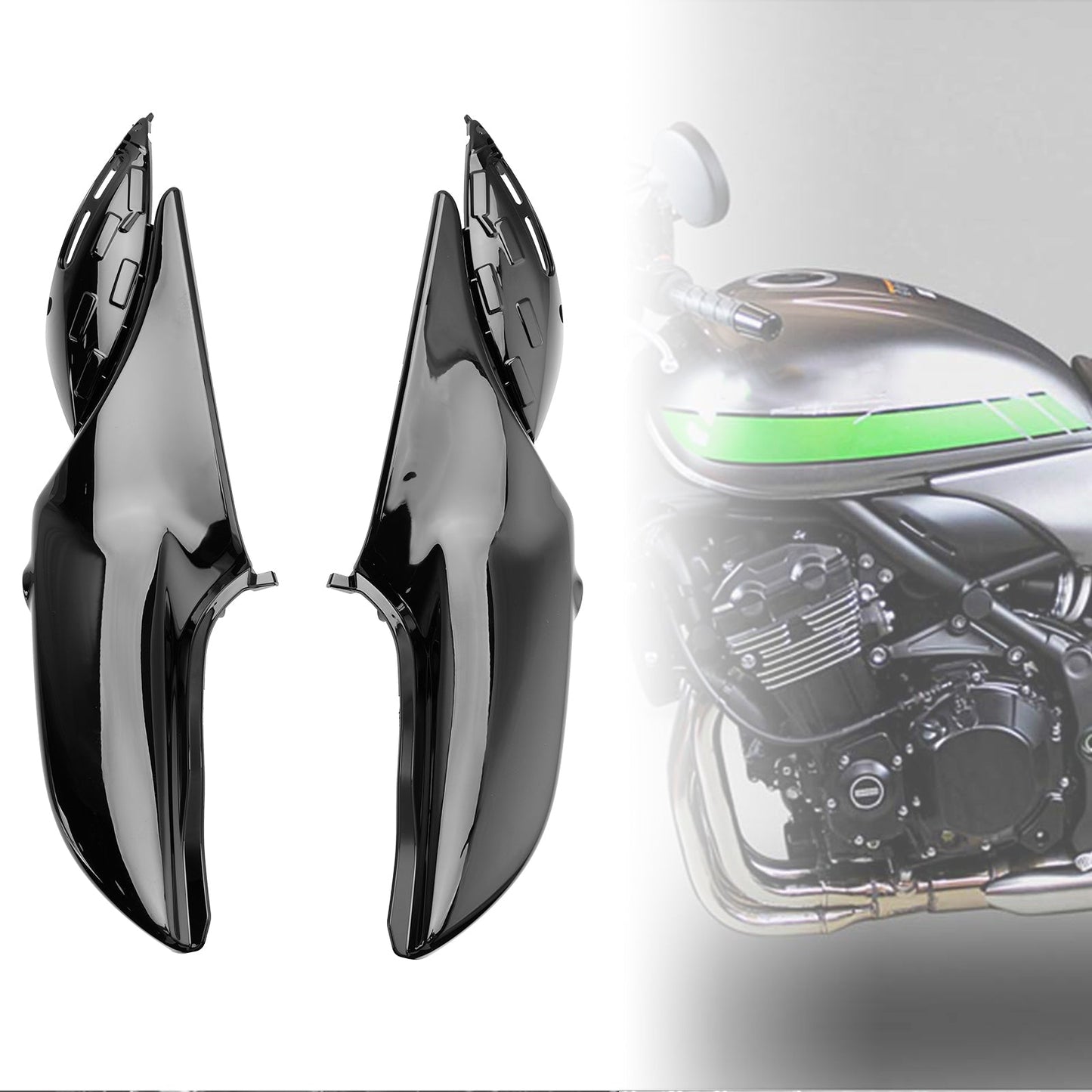 Protezione pannello telaio laterale Kawasaki Z900RS 2018-2024 Carenature Cover