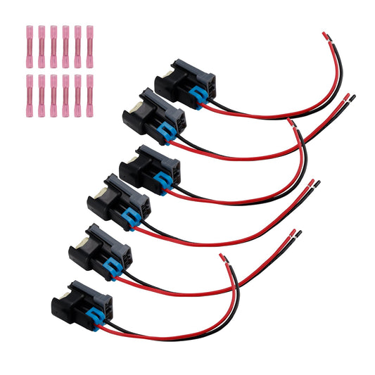 Cablaggio a treccia per connettore iniettore carburante 6 pezzi, adatto per Ford e Chevy