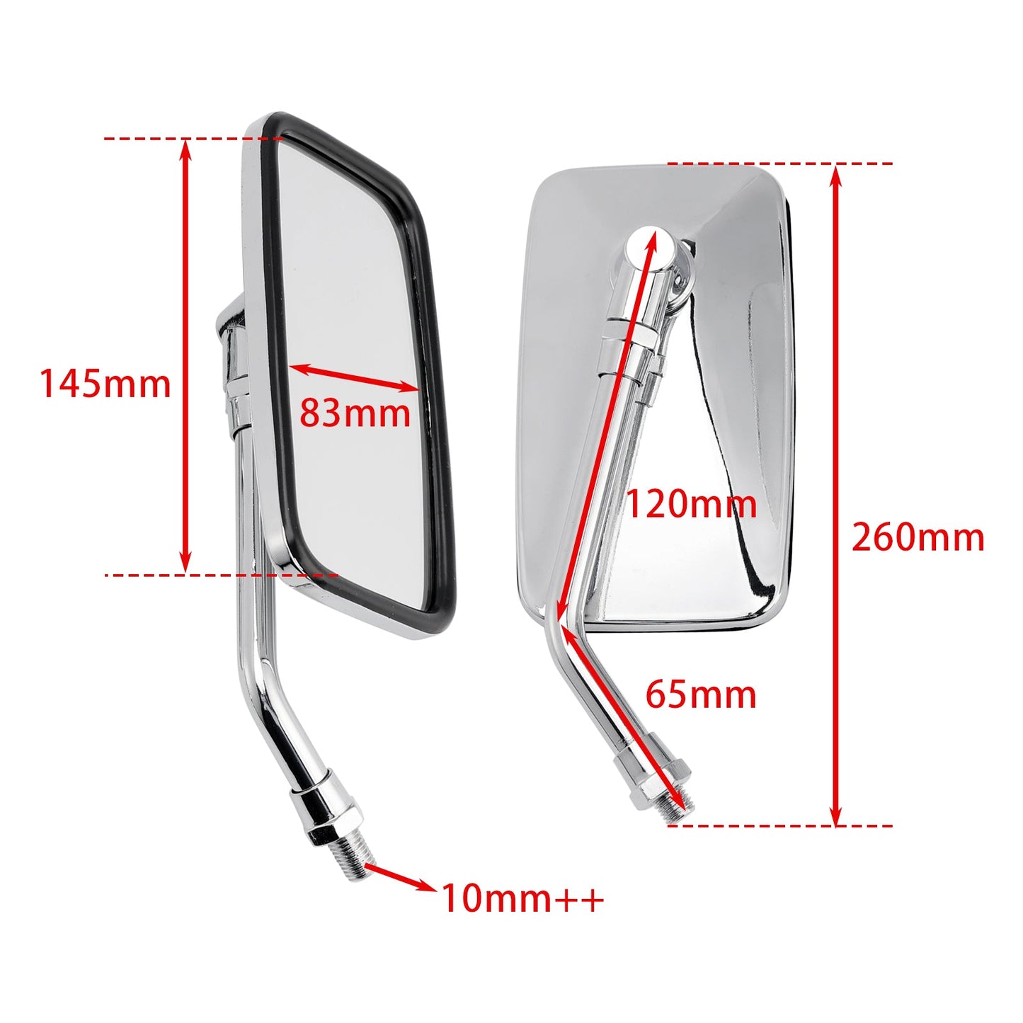 Set specchietti sinistro e destro per Daelim VL 125 Daystar Classic VL125Fi 2000-2020