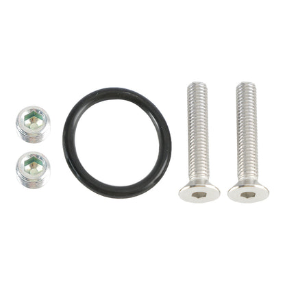 Piastra adattatrice per linea di alimentazione dell'olio Billet LS Twin Turbo Dual 90 gradi 1/8" NPT