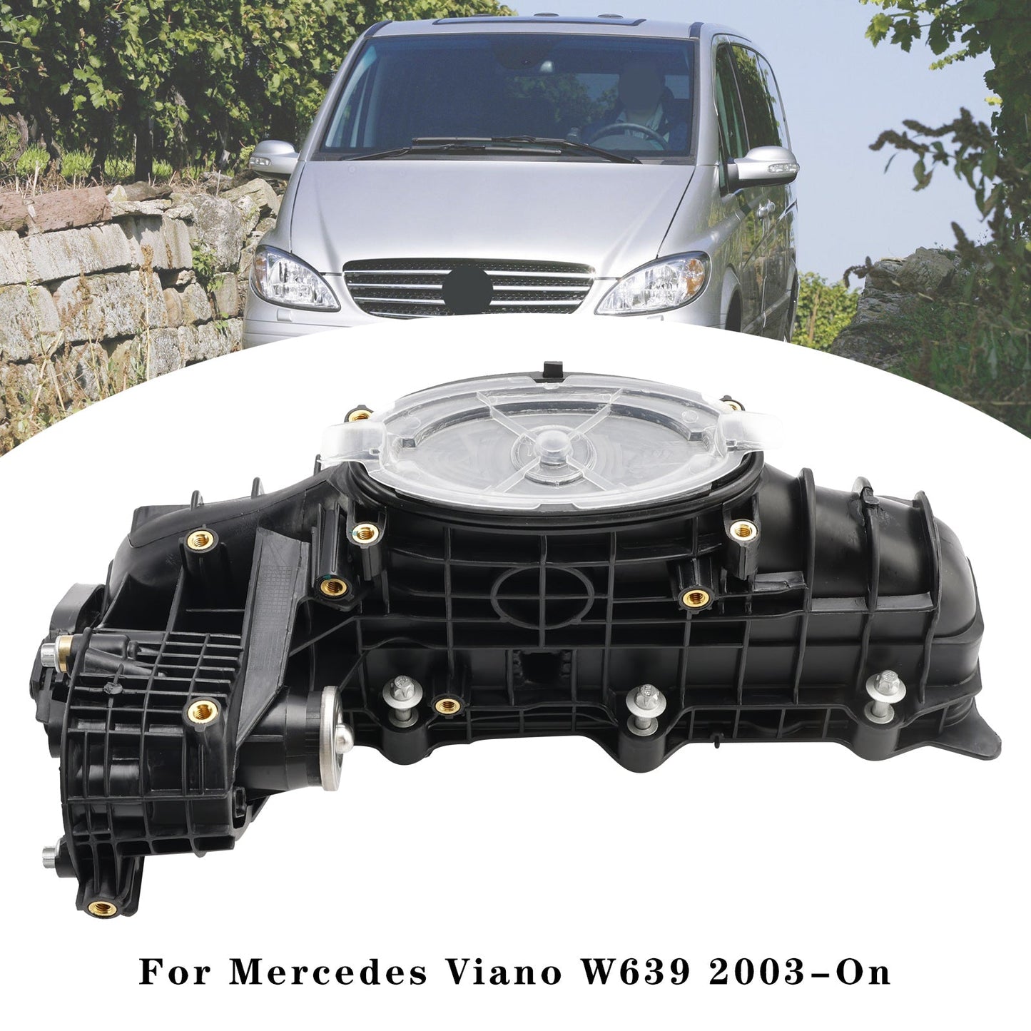 Collettore di aspirazione Mercedes Vito Minibus W639 2003-on con motore attuatore 6510905737 A6511500094