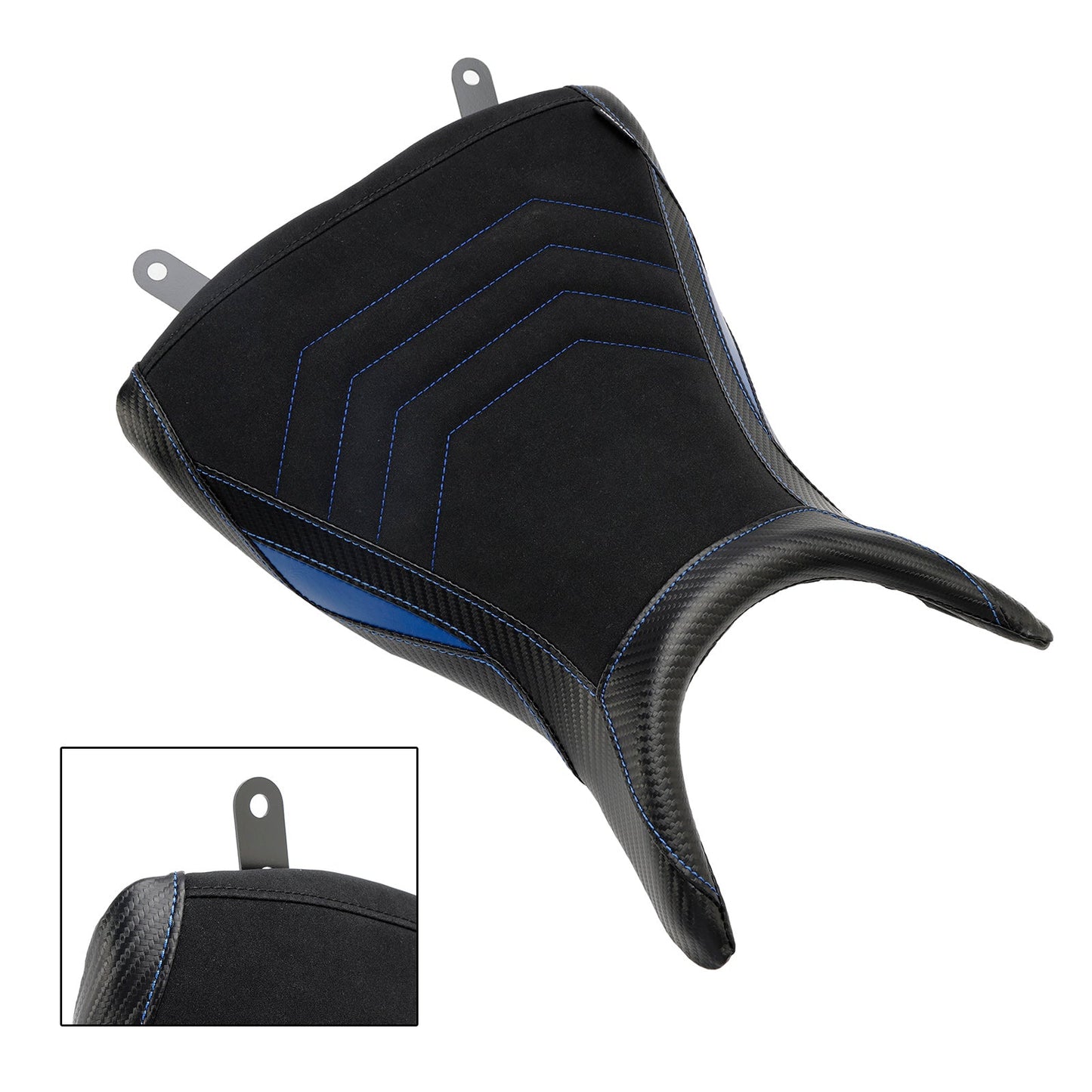 Cuscino per sedile anteriore conducente Raider Yamaha Mt-03 Yzf-R3 2015-2023 in poliuretano blu