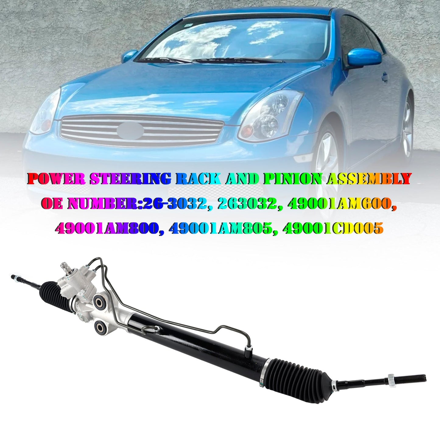 Gruppo pignone e cremagliera sterzo servoassistito INFINITI G35 RWD (trazione posteriore) 2003-2007 263032