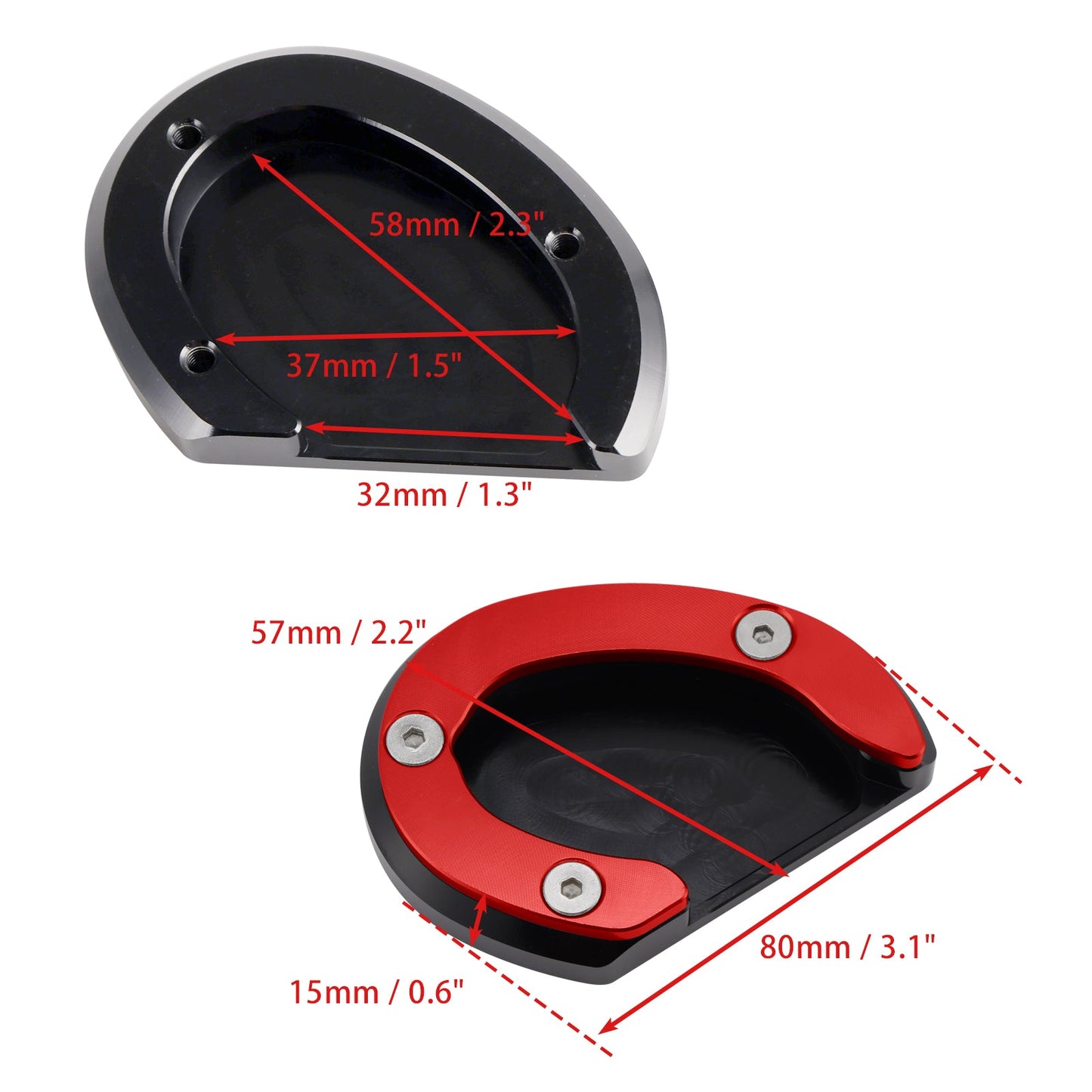 Piastra di estensione del cavalletto adatta per Bonneville Bobber T100 T120 2018-2020