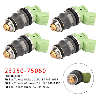 4 pezzi di iniettore di carburante per Toyota Pickup 4Runner Hiace 2.4L 1989-1995 23250-75060