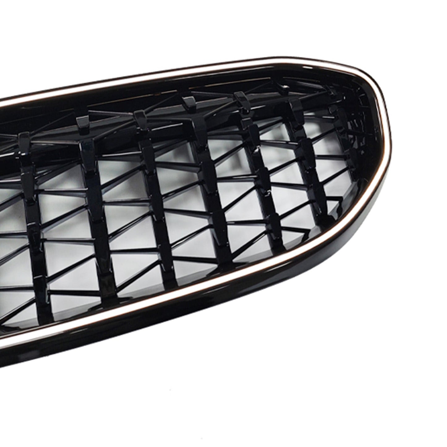 Griglia anteriore a doppio rene diamantata per BMW Serie 3 G20 2019-2022, codice 51138072085, colore nero.