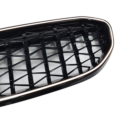 Griglia anteriore a doppio rene diamantata per BMW Serie 3 G20 2019-2022, codice 51138072085, colore nero.