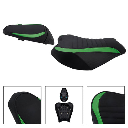 Sella completa imbottita per pilota e passeggero per Kawasaki Ninja Z900 2017-2024, colore nero.