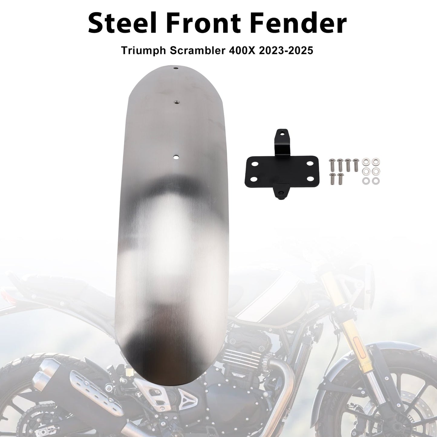 Parafango anteriore in acciaio Scrambler 400X 2023-2025