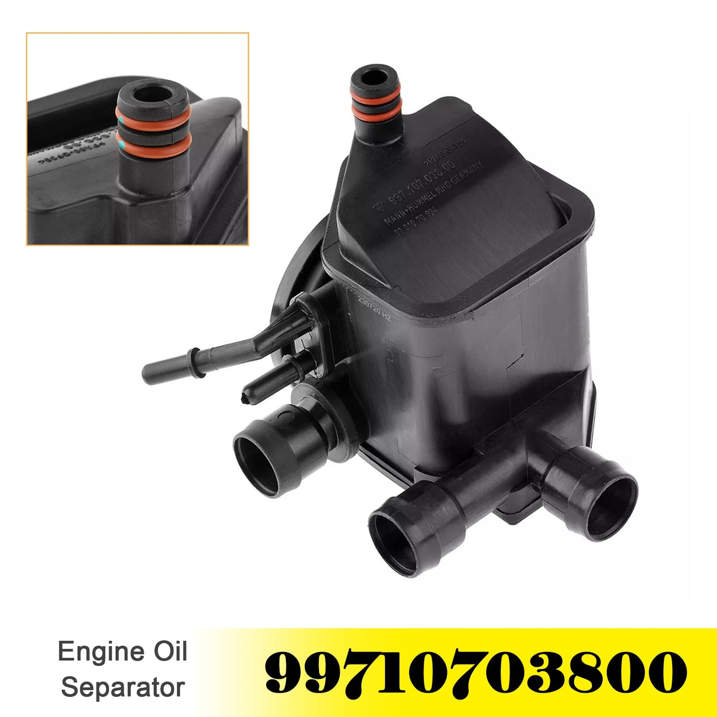 Valvola di sfiato del separatore dell'olio motore 99710703800 per Porsche 911 Carrera 3.8L 2004-2008