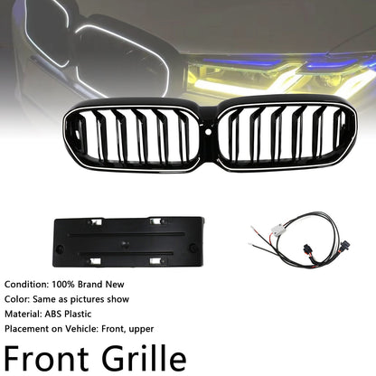 Griglia anteriore a doppio rene BMW Serie 5 G30 G38 2021-2024, nero lucido