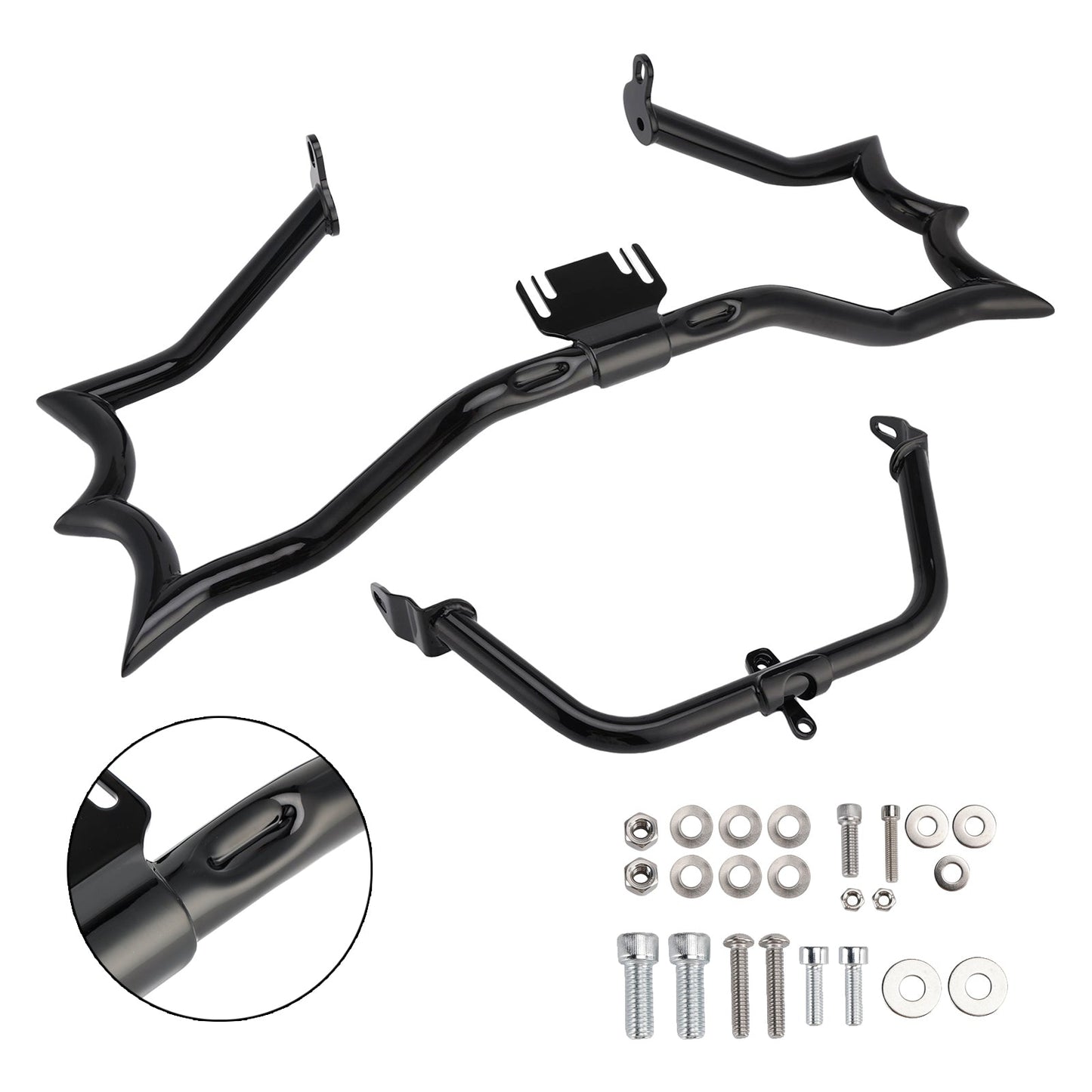 Kit barra di protezione per paraurti e motore Touring Road King 2009-2023, cromato