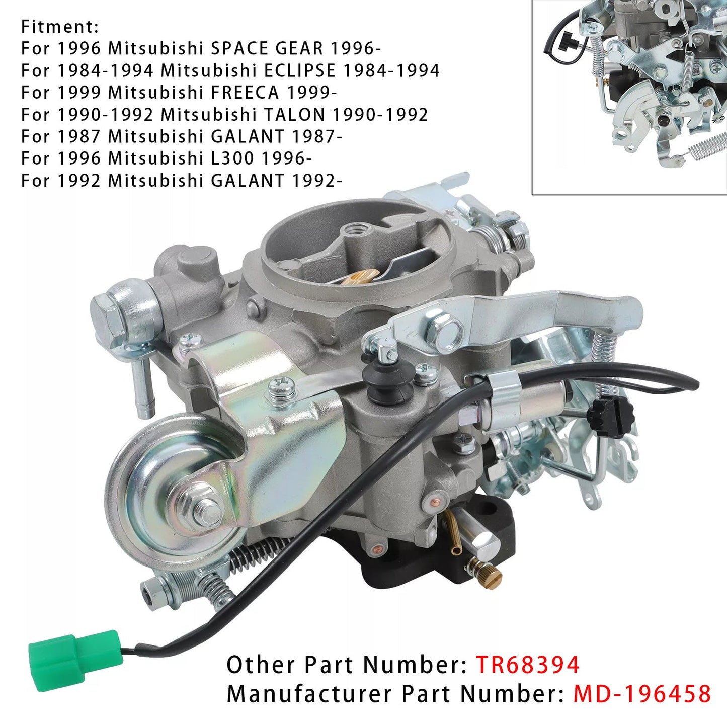 Carburatore Mitsubishi FREECA MD196458 del 1999