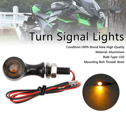 Indicatore di direzione a LED da 12 V, 8 mm, universale per moto Suzuki