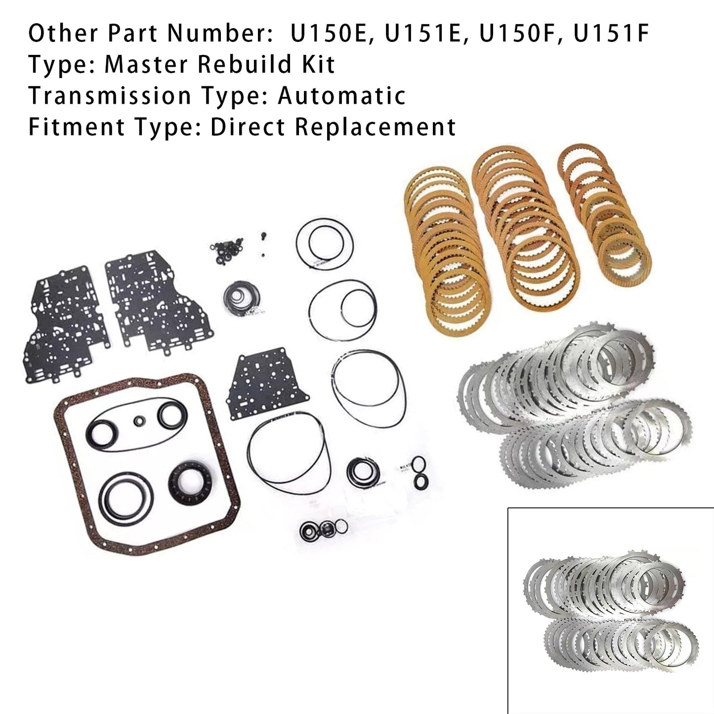 Kit di ricostruzione del cambio automatico TOYOTA AVENSIS CAMRY U150E U151E U150F U151F, dischi frizione e guarnizione
