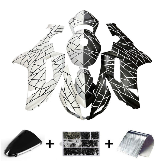 Kit carenatura iniezione in plastica ABS adatto per Kawasaki ZX6R 636 2007-2008