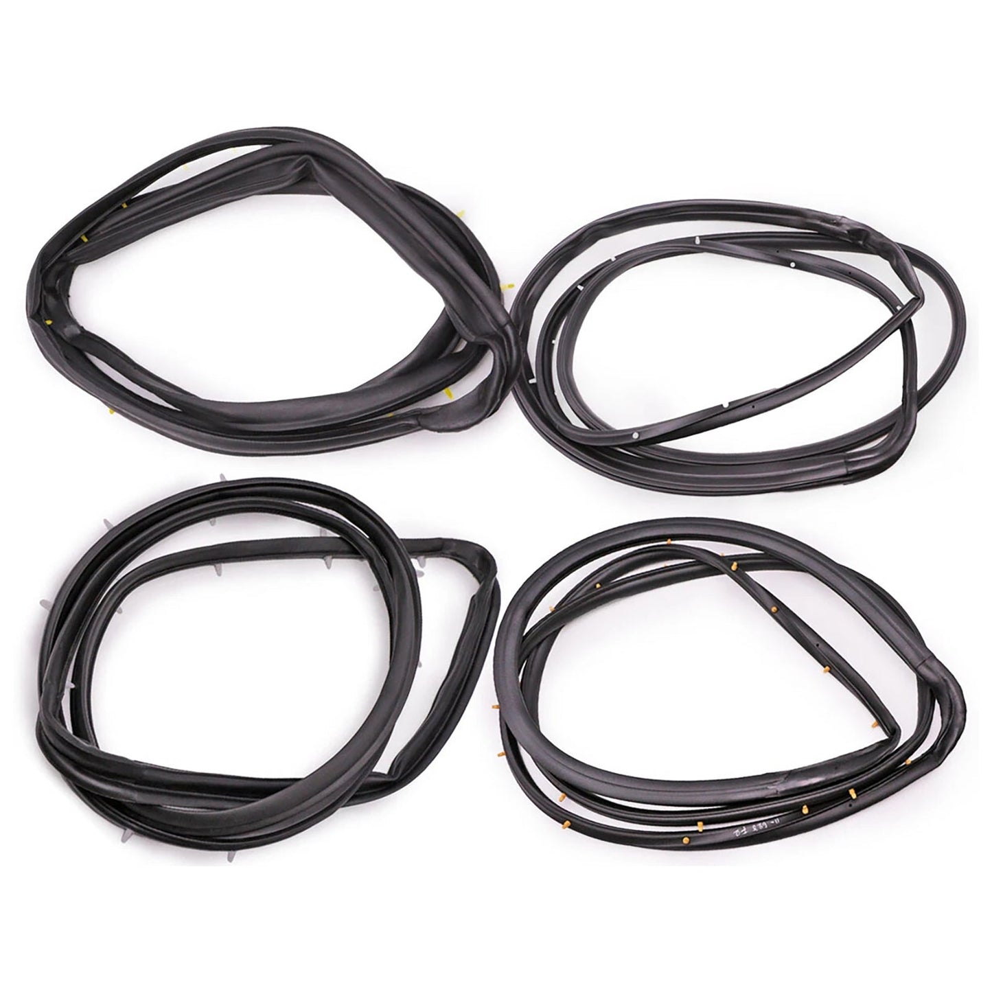 Guarnizione in gomma per porta anteriore e posteriore Nissan D22 Frontier 4 porte cabina doppia 1998-2005 4 pezzi 80831-2S400