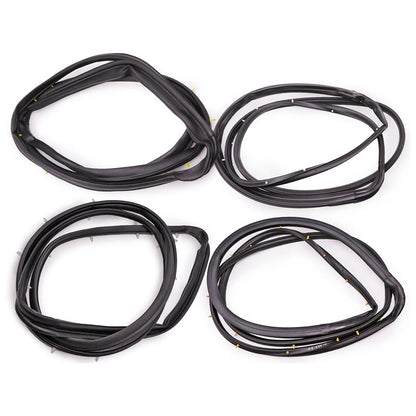Guarnizione in gomma per porta anteriore e posteriore Nissan D22 Frontier 4 porte cabina doppia 1998-2005 4 pezzi 80831-2S400
