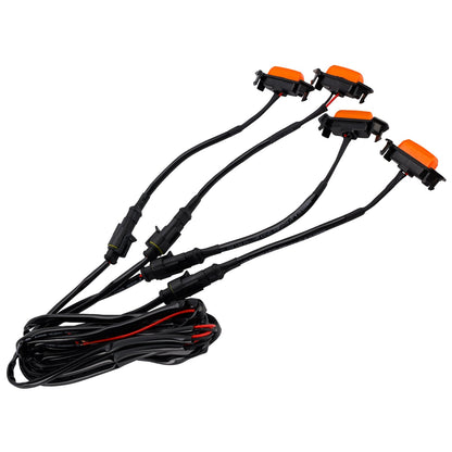 Kit luci LED per griglia anteriore Toyota Tacoma con lente gialla e luce ambra PT228-35170 2016-2023
