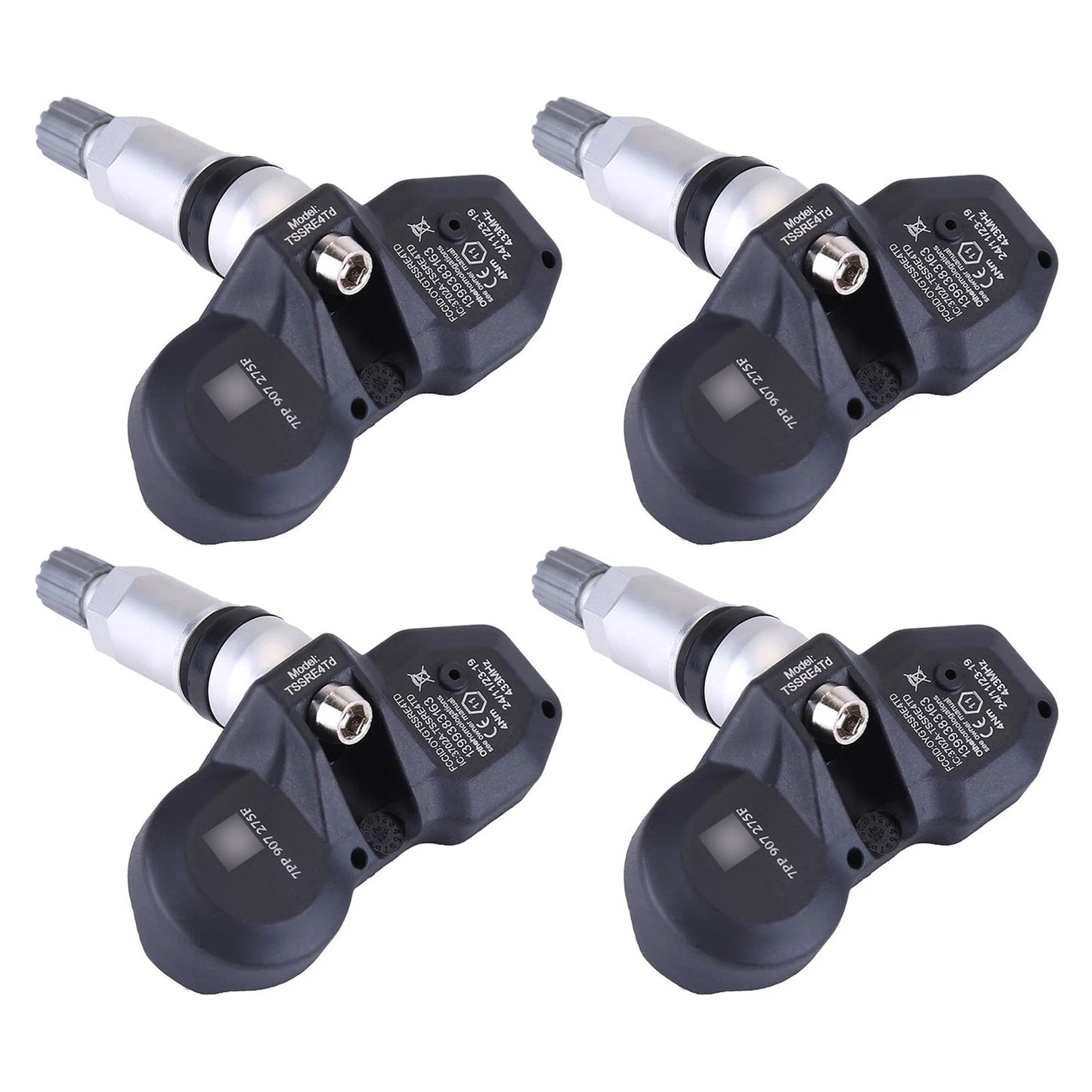 Sensore di pressione pneumatici 4X TPMS per Audi A4 A6 A8 Q7 R8 Porsche Ferrari 7PP907275F